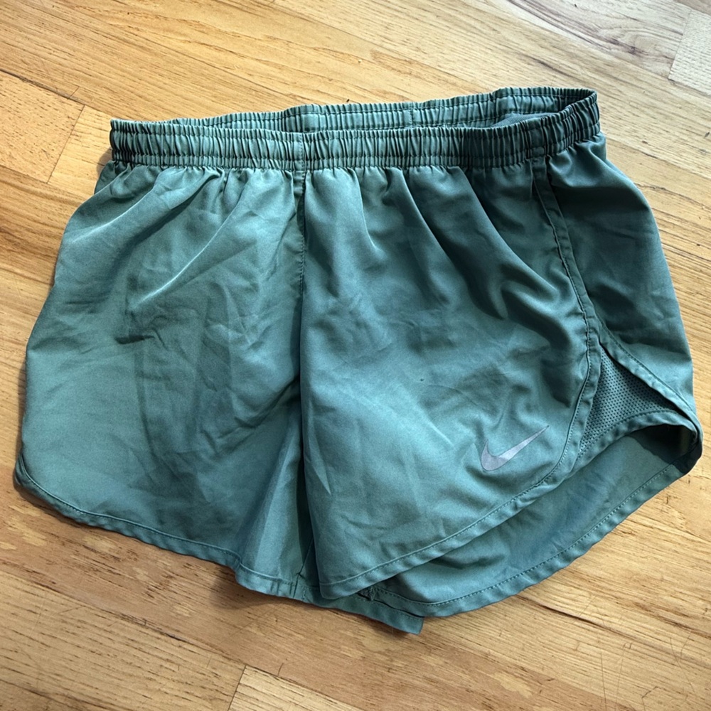 Sage green Nike shorts
